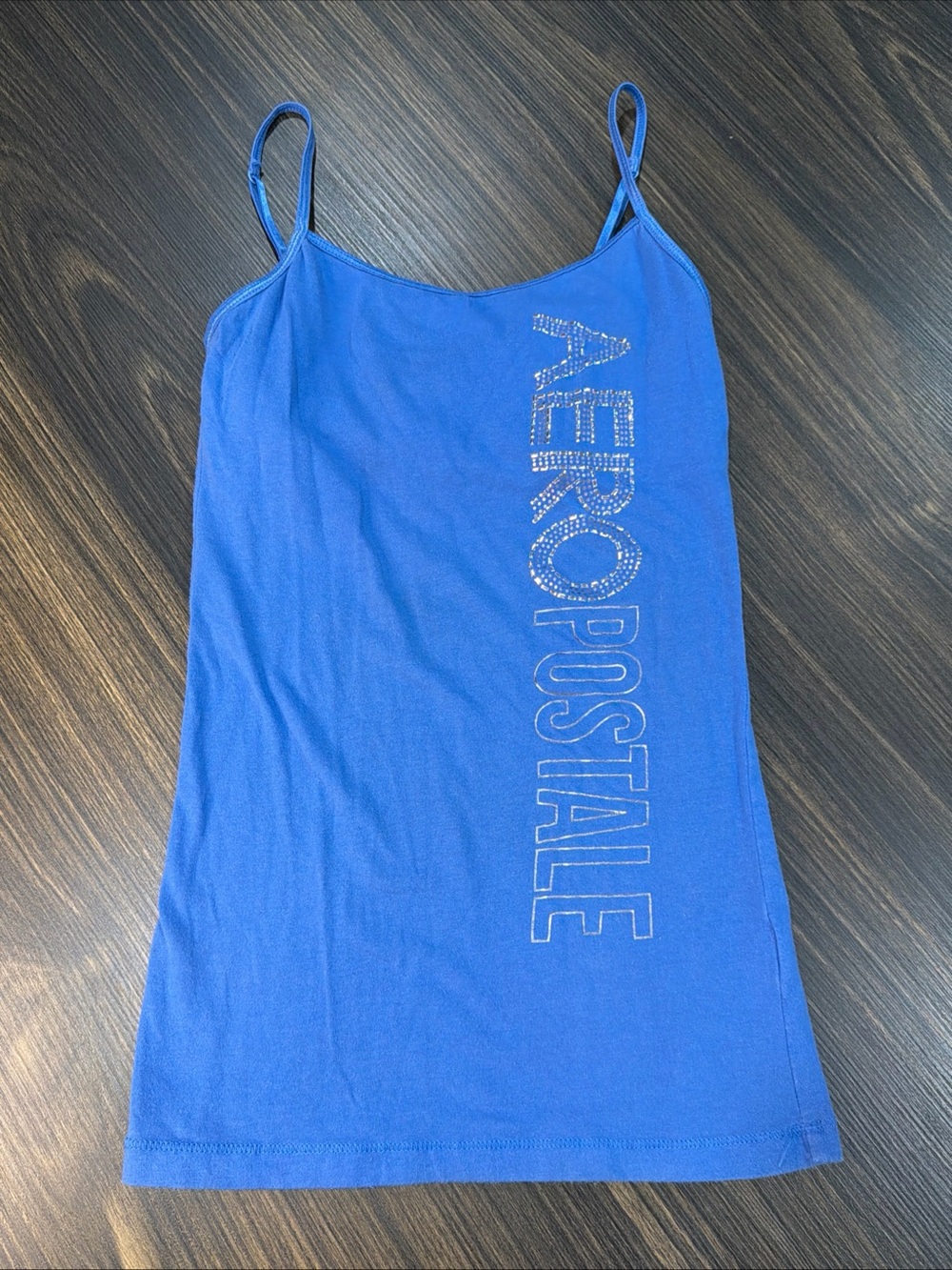 Y2K Aeropostale Blinged Letter Print ‘my Favorite Cami’ Size Small Adjustable